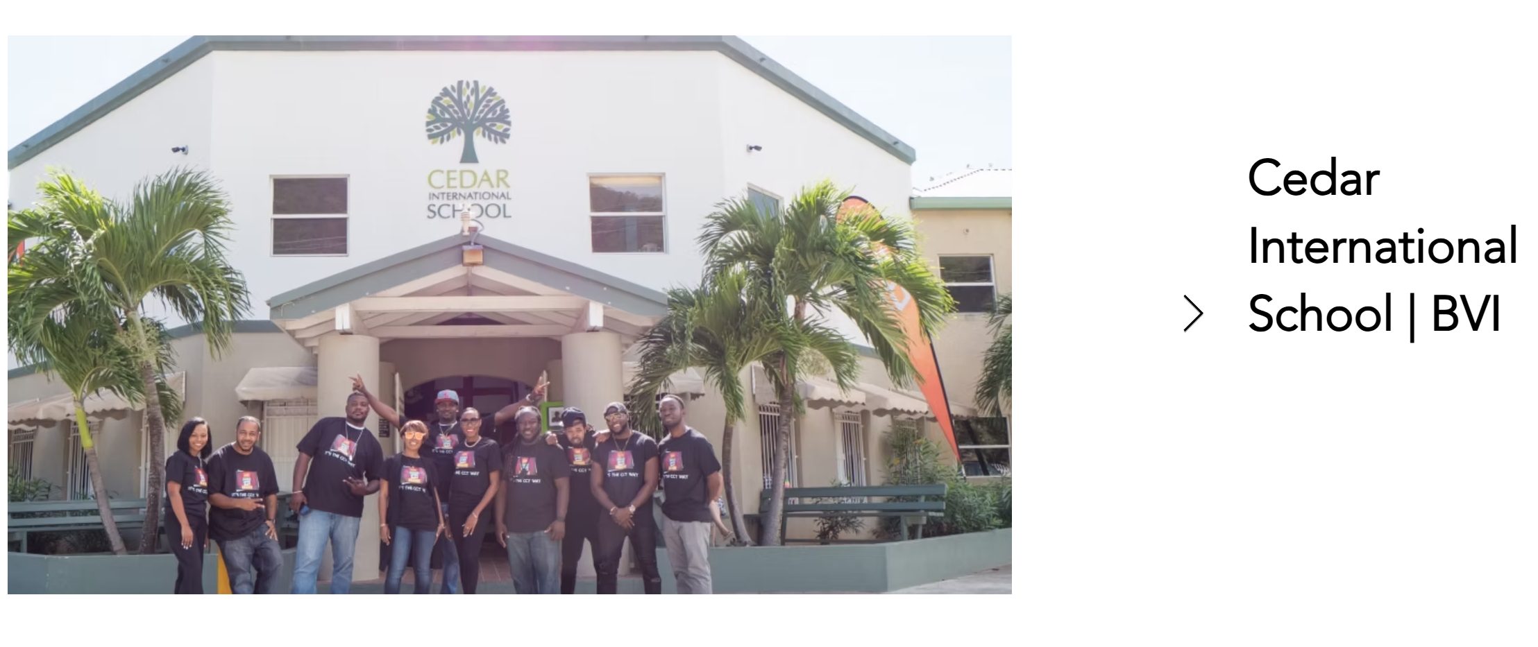 Cedar International School building with impact windows, British Virgin Islands