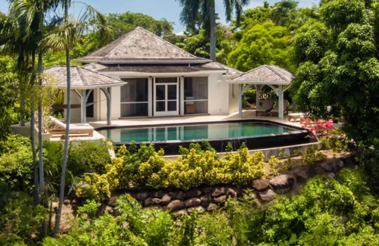 Four Seasons Nevis luxury resort villa exterior with impact openings, St. Kitts & Nevis