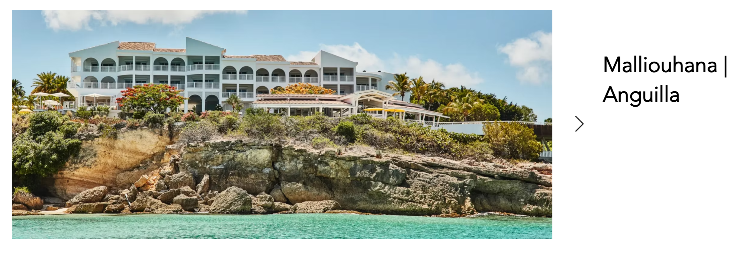 Malliouhana resort on coastal cliffs, Anguilla — impact windows supplied by Triangle Exports